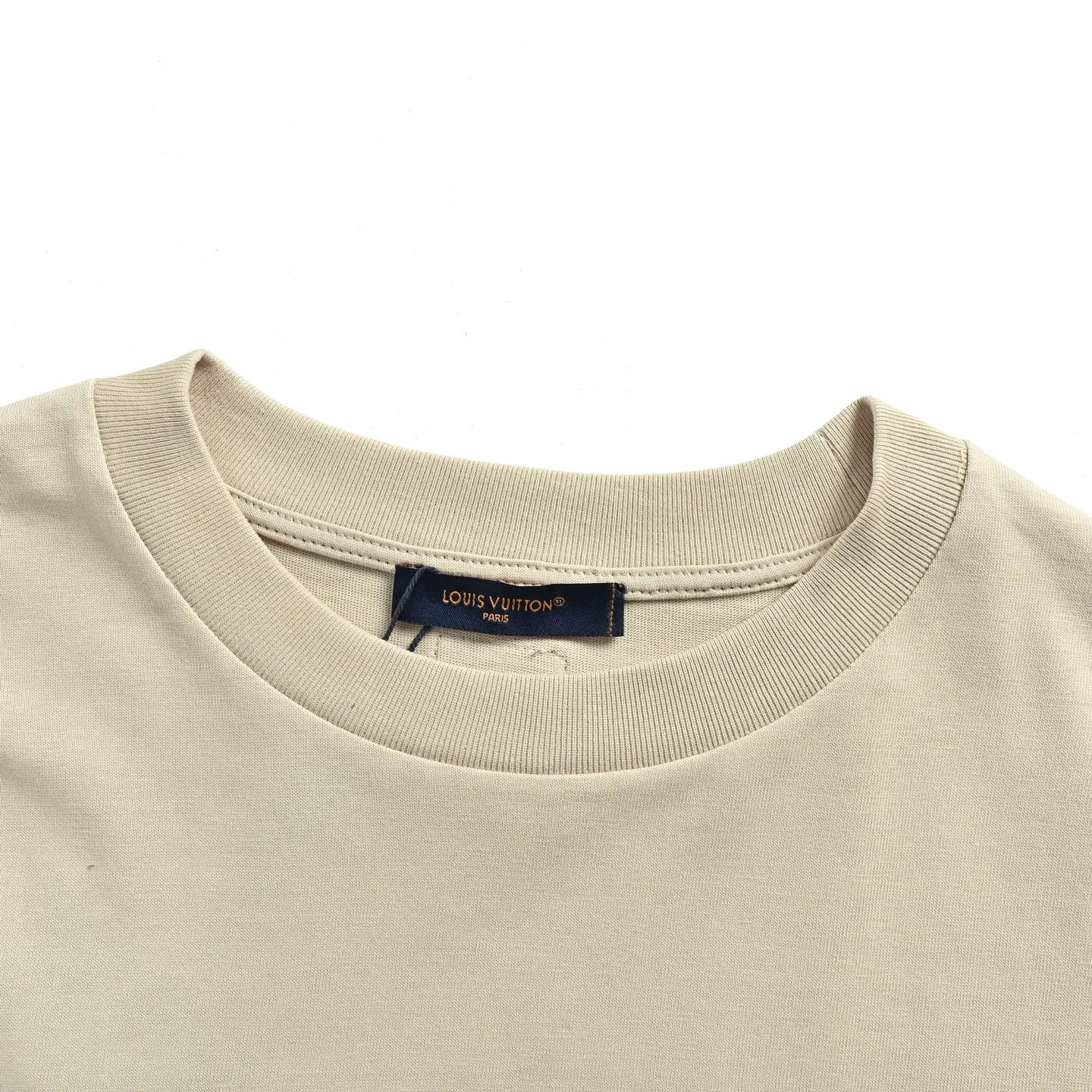 Louis Vuitton/Louis Vuitton 26ss embroidered logo letter short sleeves